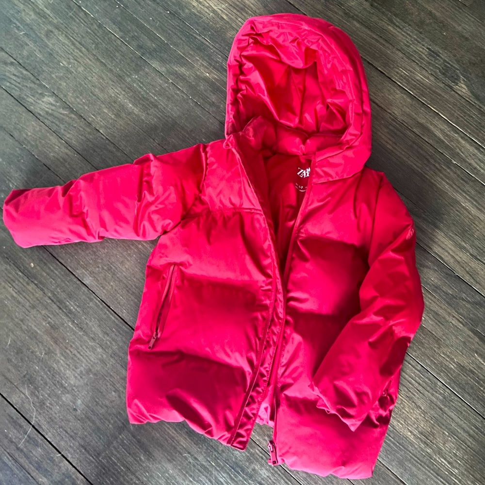 Zara boys puffer coat size 6-7
